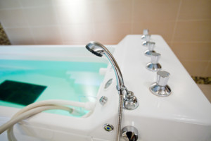 hydromassage bathtub in a cosmetological clinic